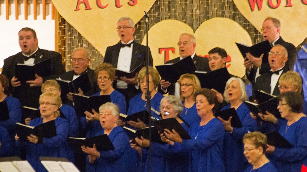 The Gilbert Jackson Chorale is singing